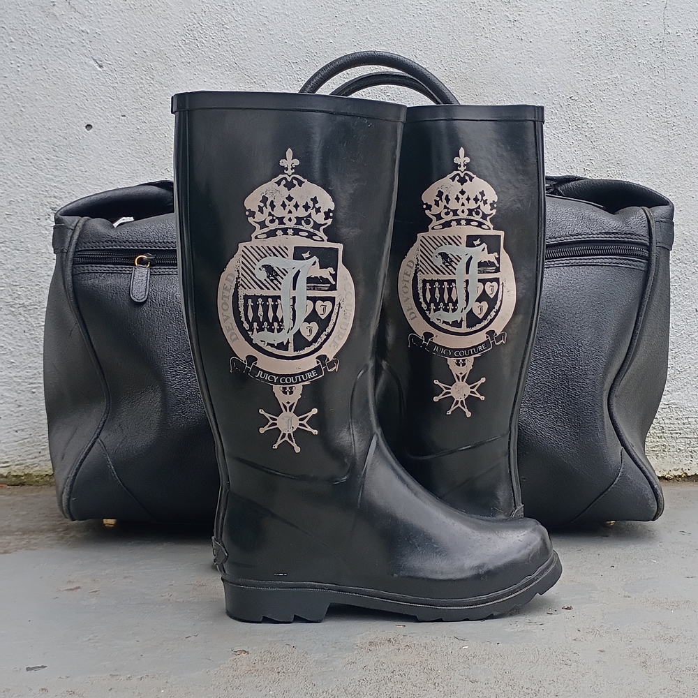 Juicy Couture Leather Mid-Calf Boots